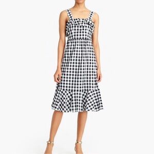 J. Crew Black and White Gingham Dress, Size 6